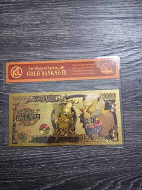 Gold Banknote Collectible Card -24k Gold